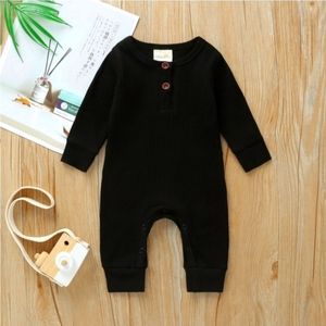 Baby 100% Cotton Knitted Long-Sleeve Jumpsuit